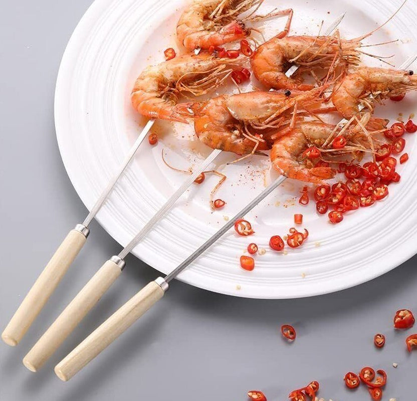 BBQ Long Handle Grill Basket Barbecue Rack Meat Burger Fish Stand Mesh Food UK