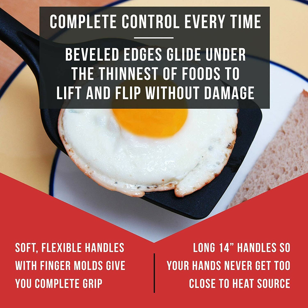 Chef Remi Kitchen Spatula Set- 2Pcs | Non Stick Solid & Slotted Spatulas