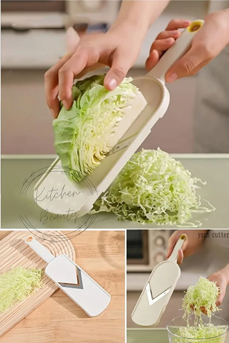Stainless Steel Blade Vegetable Chopper Slicer Non Slip Base Cabbage Carrot, Salad Onion Cutter