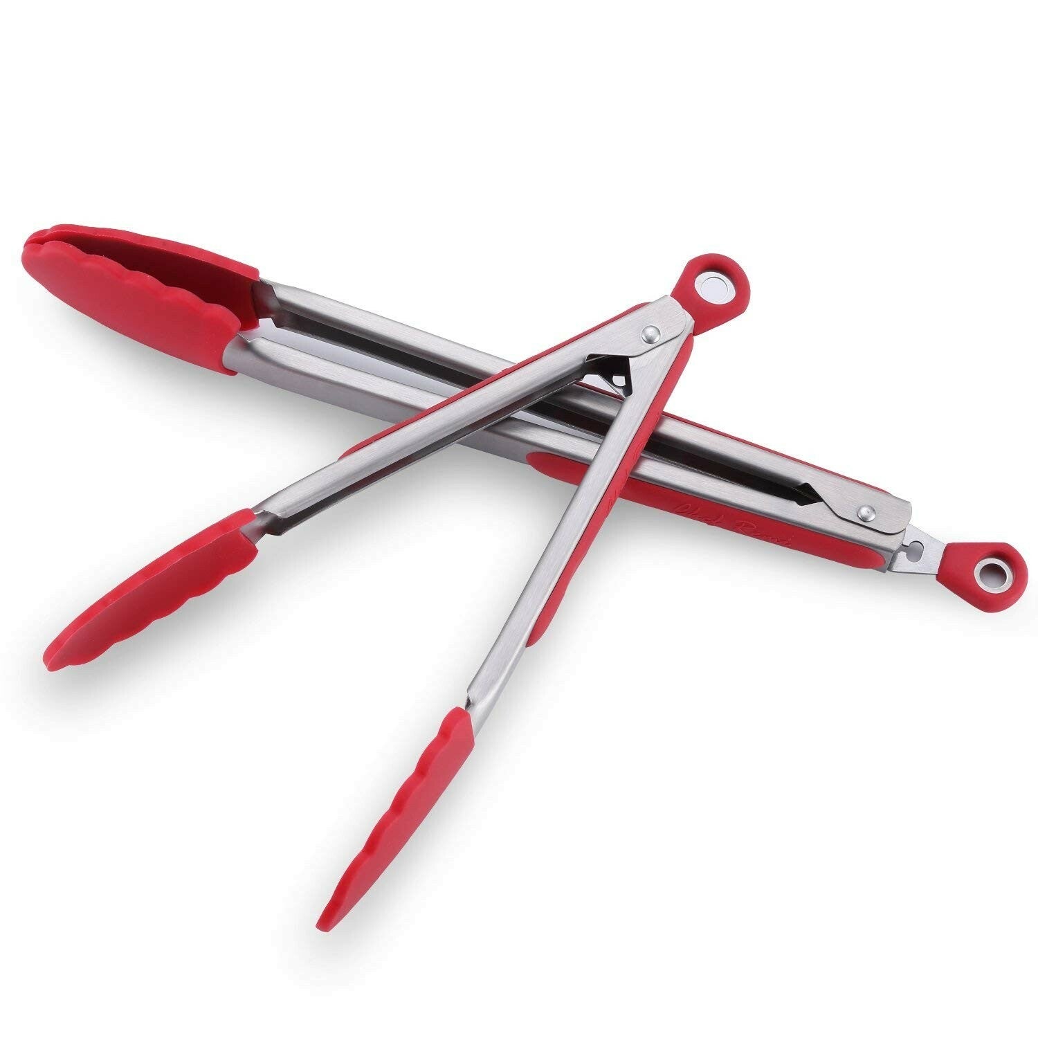 Top Quality Heat Resistant Tongs | Set of 2 Sizes | Lock System | Cooking & BBQ