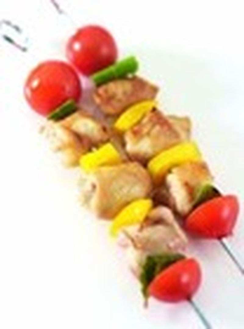 BBQ Long Handle Grill Basket Barbecue Rack Meat Burger Fish Stand Mesh Food UK