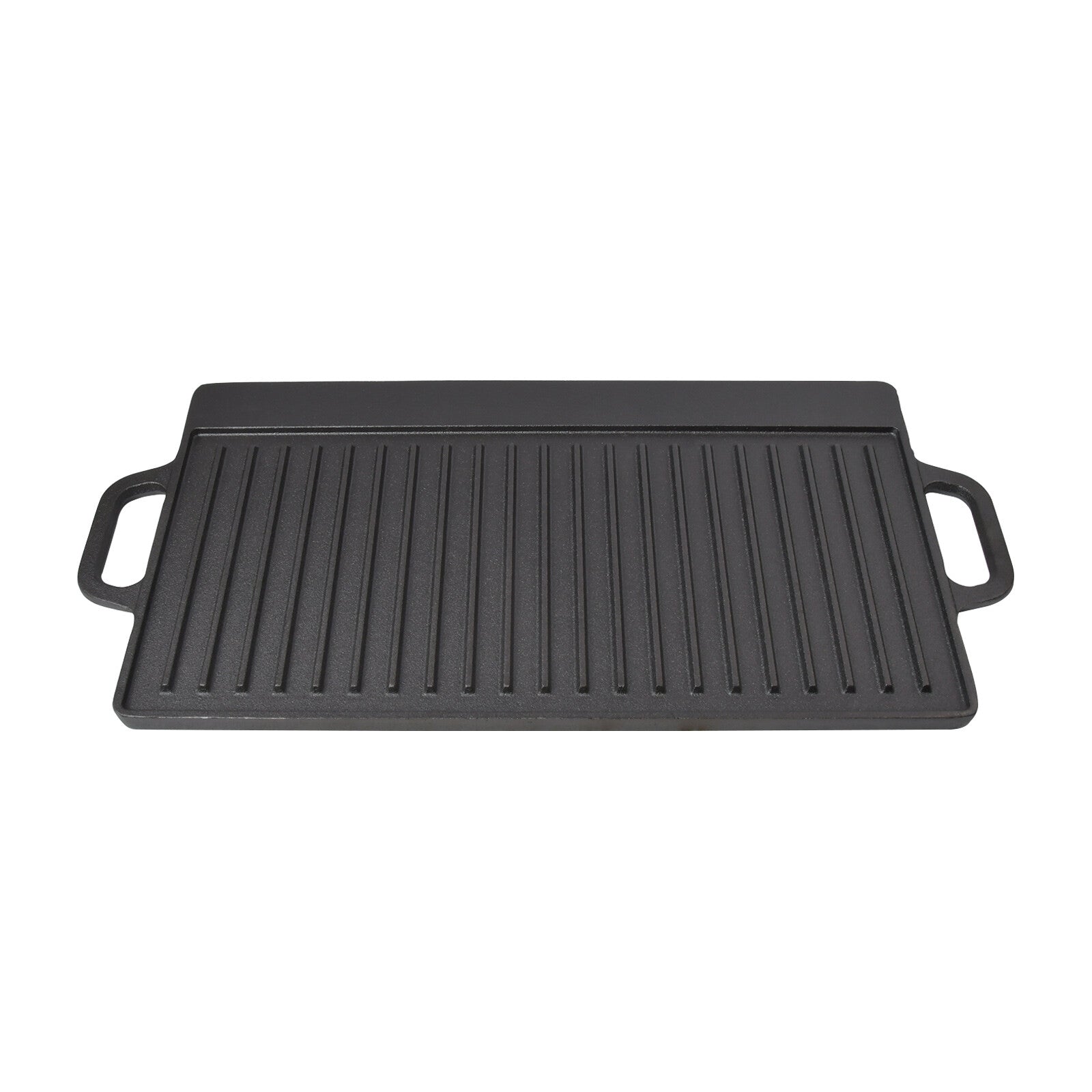 Cast Iron Large Griddle Pan Reversible BBQ Grill Pancake Plate Grills In&Outdoor