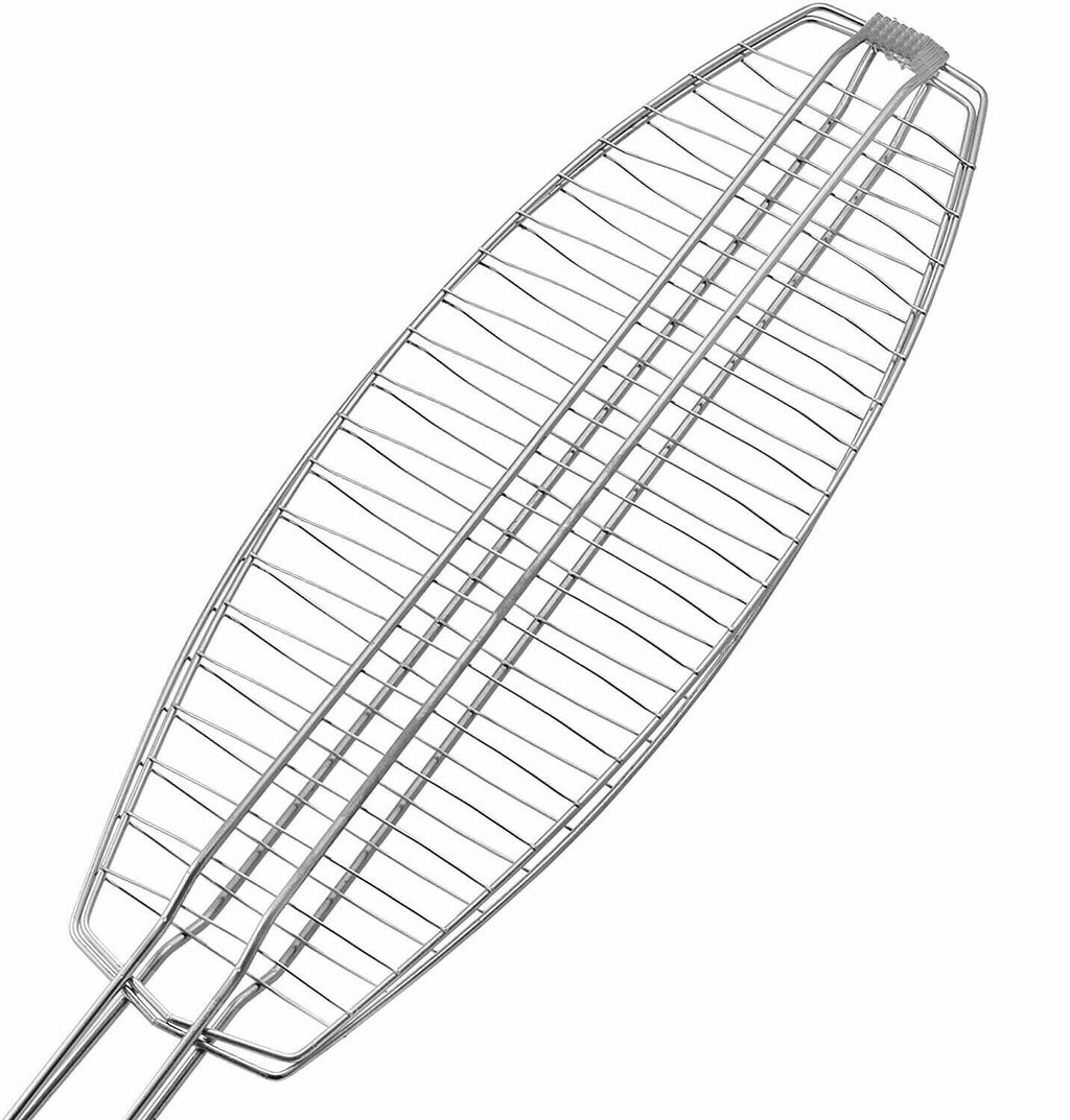 Barbecue Fish Basket Grill BBQ Steak Meat Vegetable Holder Rack 72 X 40 X 14Cm