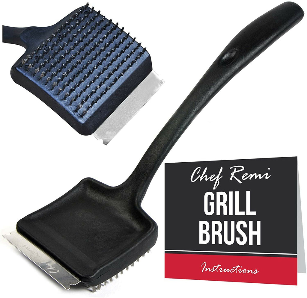 Chefremi Barbeque Cleaning Brush | Grill Brush Scraper Wire Bristles 2Y Warranty