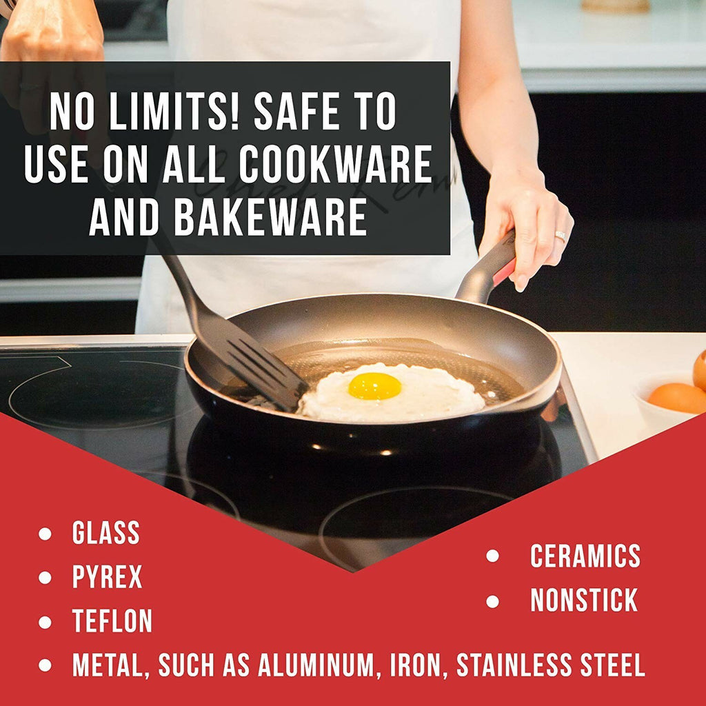 Chef Remi Kitchen Spatula Set- 2Pcs | Non Stick Solid & Slotted Spatulas