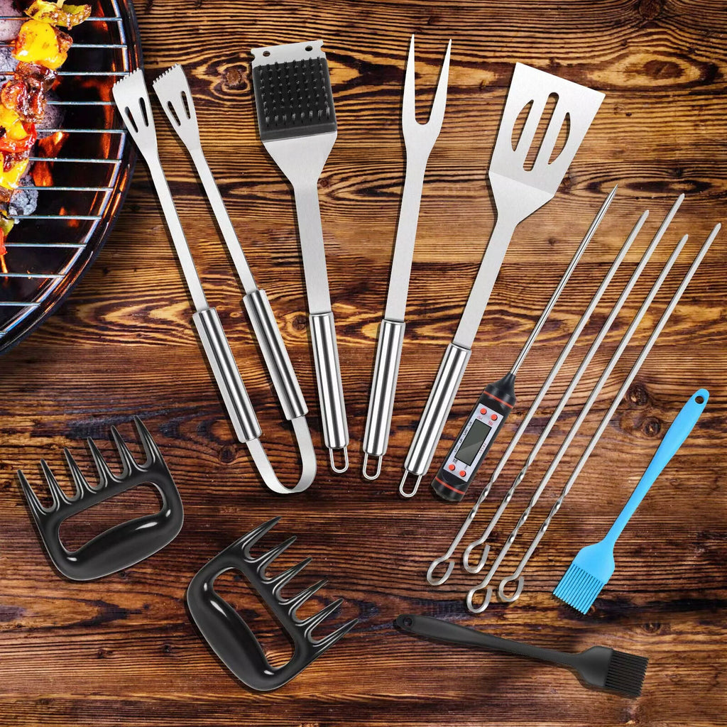 26X BBQ Tool Set Stainless Steel Barbecue Grilling Utensil Cooking Outdoor Kit
