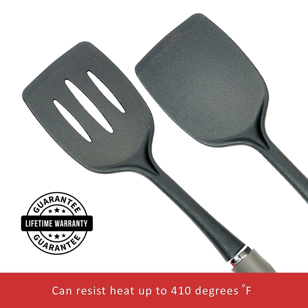 Chef Remi Kitchen Spatula Set- 2Pcs | Non Stick Solid & Slotted Spatulas