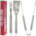 Chef Remi Barbeque Grill Tool Set - Spatula Tongs & Fork | Complete Grilling Set