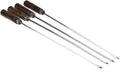 4X BBQ Kebab Skewer Wooden Handle Metal 5Mm/8Mm/15Mm Heavy Duty Stainless Steel