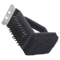 3 in 1 Barbeque BBQ Grill Scrub Cleaner Scraping Brush Steel Teeth Sponge Stains