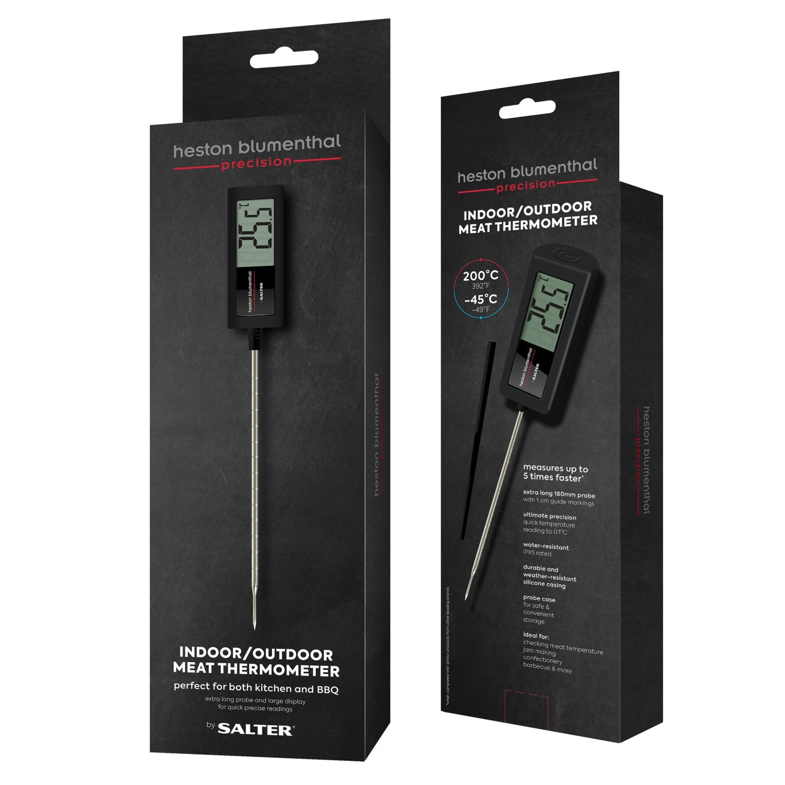 Heston Blumenthal Digital Thermometer Precision Kitchen Probe Bbq/Meat Salter