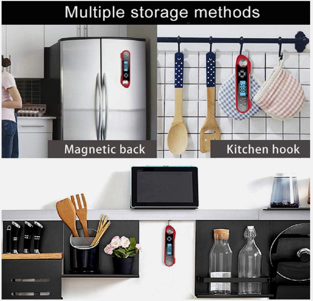 Instant Read Digital Meat Thermometer Cooking Food Temperature Probe Lcd Kitchen