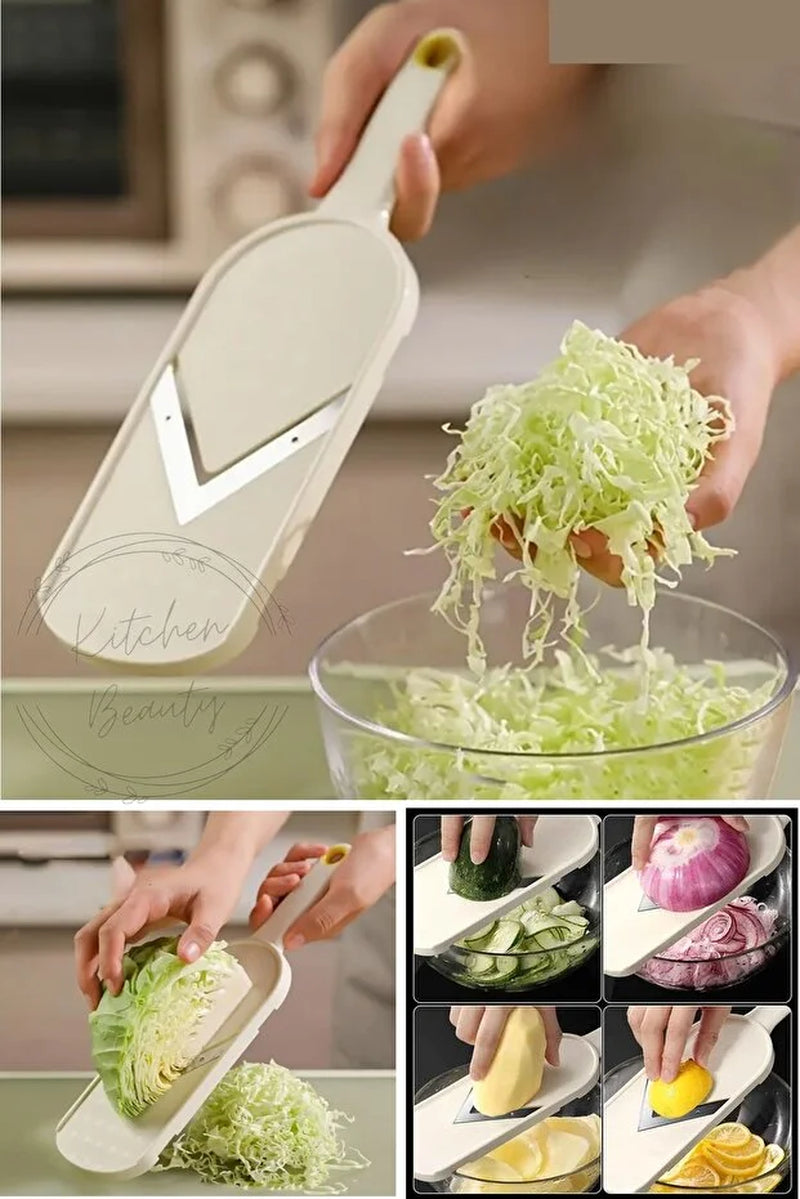 Stainless Steel Blade Vegetable Chopper Slicer Non Slip Base Cabbage Carrot, Salad Onion Cutter